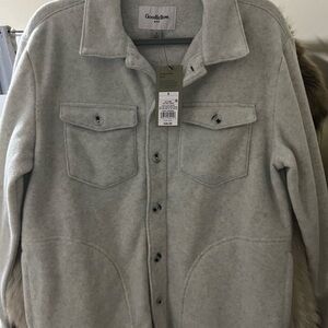 Goodfellow & Co Light Gray Shirt Jacket
